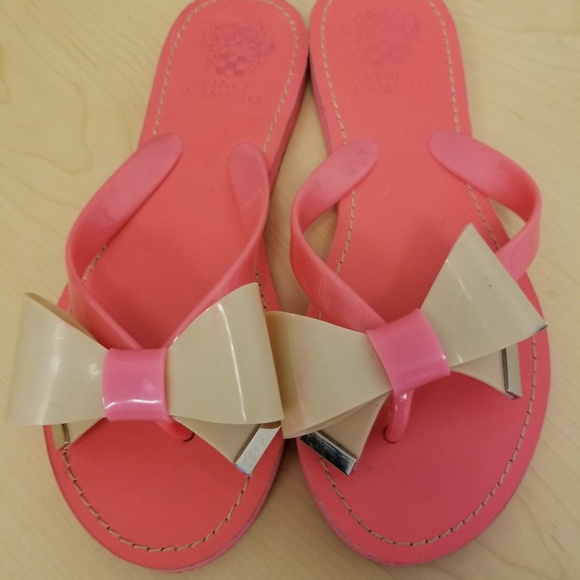 plastic sandals with bow